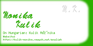 monika kulik business card